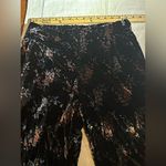 ZARA  Pants  Floral Velvet Boho Wide leg  Size  Small Photo 8