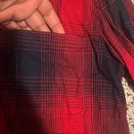 Madewell Classic Buffalo Plaid Flannel Button-Down Shirt Red Black Size S Photo 6