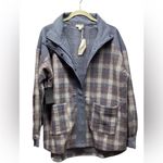 Hem & Thread  corduroy and twill shacket. Size Large Photo 2