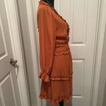 Tiered, ruffles, keyhole style dress Orange Size L Photo 1