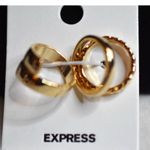 EXPRESS NWT  3 Ring Set Gold Tone Sizes 6 & 7 Unisex Casual Stackable Rings Photo 2