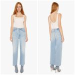 💕MOTHER SUPERIOR💕 The Rambler Zip Ankle Fray Jeans ~ I'm With the Band 29 NWT Blue Photo 5