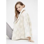 Urban Outfitters  Wide Sleeve Oversized Mushroom Checkerboard‎ Wrap Jacket XS/S Photo 1