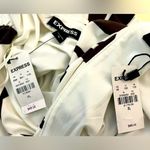 EXPRESS NWT-Abstract Print Matte Jersey Ruched One Shoulder Cropped Top and skirt  XL Photo 3