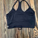 Fabletics  Work out Bra Black Ruched Crop Top Photo 1