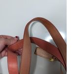 UGG  Meena Tote Bag Jute Peach Leather Weekender Shoulder Purse Double Handle Photo 7