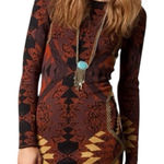 Free People HUNTRESS OF A MAN Sweater Knit Low Back Mini Dress Boho Chic Size S Photo 0