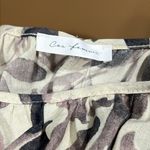 Ces Femme size large linen blend shorts romper tan floral print with pockets NWT Purple Photo 2