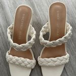 Sincerely Jules White/Ivory Block Sandals In Size 7 Photo 3