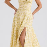 House Of CB  'Carmen' Vintage Floral Buttercup Cotton Bustier Sundress XS  A-C Photo 0