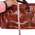 Brighton  Alligator Embossed Leather Shoulder‎ Handbag Purse Bag Red Heart Charm Photo 9