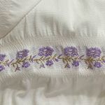 Topshop  White and Lavender Striped Puff Sleeve Mini Dress Photo 8