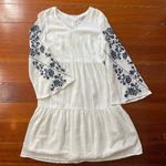 Stevie Hender White Etta Floral Embroidered Gauzy Boho Dress - Size Small Photo 9