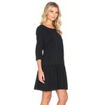 Ba&sh Dress Women Medium Black Ruffle Hem Stinson Tiered Mini Whimsigoth Gothic Photo 3