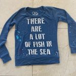 Chaser There Are More Fish In the Sea Sweater Sz XS Photo 0