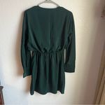 Abercrombie & Fitch  Long-Sleeve Draped Mini Dress Dark Green Photo 9