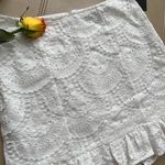 Lulus White Lace Mini Skirt Photo 1