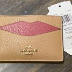 Coach CC Lip Tan Card Holder NWT Photo 3