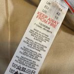 Topshop  Women 10 Beige Tan Button Long Sleeve Lined Jacket Blazer Corporate Core Photo 9