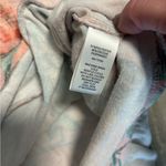 cupio Pink and green floral tank top with ruffle hem pit to pit is 20, length is 27 Photo 2