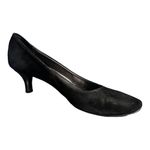 Aquatalia Suede Pumps Black Nappa Round Toes Italy Heels Weatherproof Shoes 9 B Photo 8