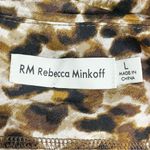 Rebecca Minkoff  Leopard Print Slip Dress Satin Midi Spaghetti Straps Size Large Photo 7