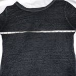 Mudd Criss Cross Short Sleeve Dark Gray Acid Wash Top Small Photo 5