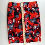 Anthropologie  Vanessa Virginia Corduroy Pencil Skirt Red Floral Women’s Size 4 Photo 9