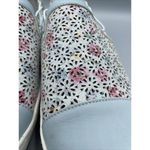 Jambu  Erin Shoes Womens 9.5 Slip‎ On Blue Floral Leather Comfort Casual Photo 2