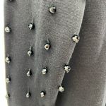 Outlander wool blend black beaded mock neck sweater dress vintage party cocktail Size M Photo 9