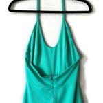 AQ/AQ Sienna Mint Green Halter Neck Sleeveless Open Back Slit Maxi Dress Size 4 Photo 3