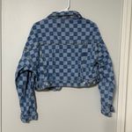 Forever 21 Blue and White Checkered Jacket Photo 1