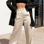 Princess Polly Champagne Silky Pants Photo 0