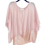 π Silk Top w/Sequence Embellished π₯ Size M Photo 0