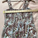 Aritzia Wilfred Chianti Jumpsuit Smocked Wide Leg Multicolor Paisley Print Crepe Photo 13