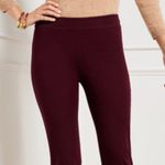 Talbots NWOT Chatham Ankle Pant In Rich Burgundy Color SZ-14 Stretch Photo 2