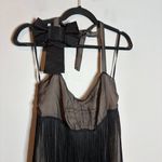 Dolce & Gabbana NWT  Y2K silk bow fringe cocktail dress Photo 2