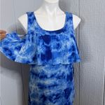 Caribbean Joe  Blue Tie-Dye Dress Photo 1
