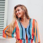 Dainty Hooligan Colorblock striped mid sleeve romper Photo 0