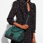 Coach 12086 Green Drifter Snakeskin Top Handle Crossbody Shoulder Bag Photo 1