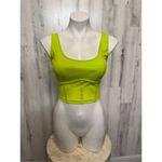 Sofia Vergara active lime green crop top Yellow Size L Photo 5