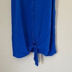 Lavender Brown  Blue Silk Tie Front Cami XS Photo 2