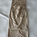 ZARA Beige Linen Dress With Slit Detail And Strappy Open Back From Italy Photo 0