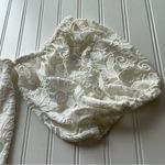 Eloquii Lace Cropped Off the Shoulder Blouse Ivory Off White Size 18 NWT Bridal Photo 5