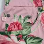 Lauren Ralph Lauren Pink Roses Floral Ankle Pants Mid Rise 26 Inseam Size 6 Photo 4