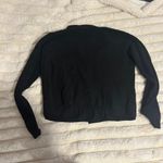 SO Slouchy Ribbed Button Front Black Cardigan S Photo 6