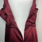 Jones New York  Backless Burgundy Formal Party Bridesmaid Sleeveless Dress petite Photo 7