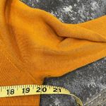 J.Crew Mustard Linen Blend V Neck Rolled Hem Long Sleeve Tunic Top Photo 9