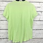 Unlisted by Kenneth Cole Green 1/4 Button Knit Cotton Blend Top Womens [Size XL] Photo 1