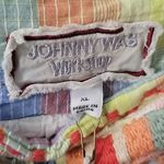 Johnny Was Delacey Plaid Square Neck Midi Dress XL Cotton Embroidered Photo 8